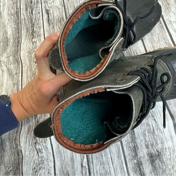 Vintage SOREL Kaufman Black and Gray Winter Boots Sz 6 - Picture 7 of 11